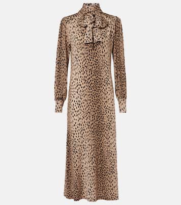 Abito lungo Avalon a pois | Rixo