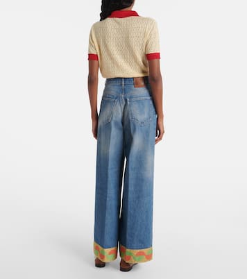 Jeans anchos de tiro alto | Valentino