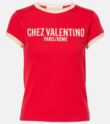 T-Shirt Chez Valentino aus Baumwoll-Jersey | Valentino