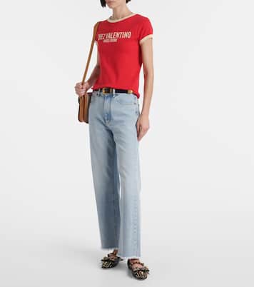 T-Shirt Chez Valentino aus Baumwoll-Jersey | Valentino