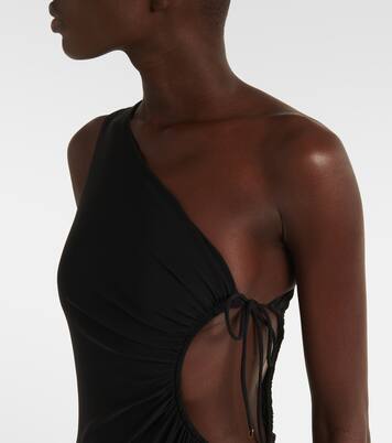 Gathered one-shoulder swimsuit | Saint Laurent