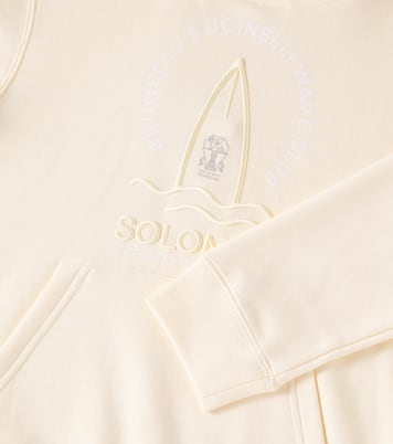 Cotton-blend hoodie | Brunello Cucinelli Kids