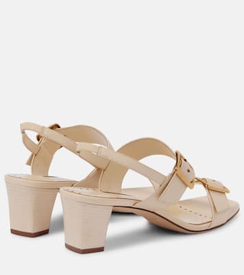 Thalitsli 50 leather slingback sandals | Manolo Blahnik