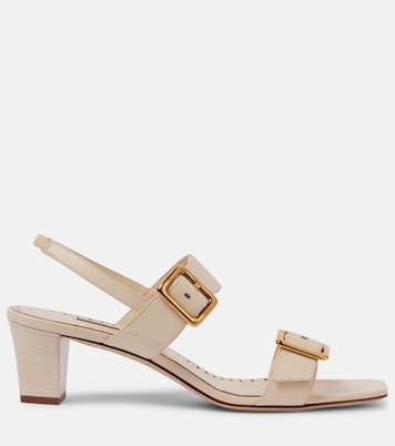 Thalitsli 50 leather slingback sandals | Manolo Blahnik