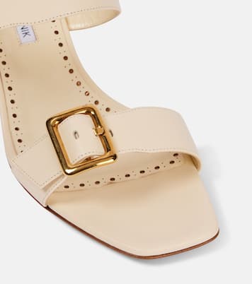 Thalitsli 50 leather slingback sandals | Manolo Blahnik