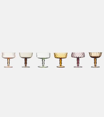 Set aus sechs Champagnerschalen | Bitossi