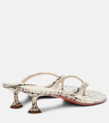 Juliette 45 leather thong sandals | Amina Muaddi