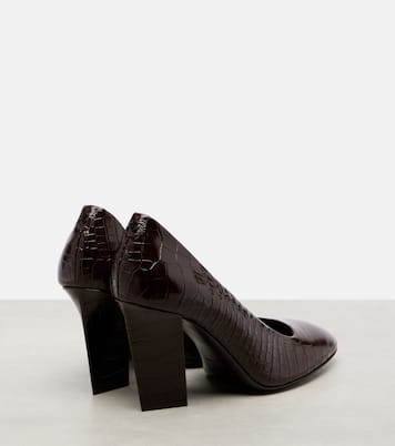 Farren 85 croc-effect leather pumps | Jimmy Choo