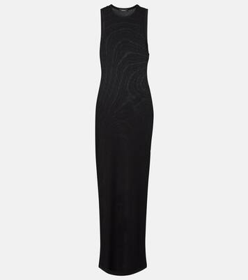 Robe longue Racer en coton mélangé | Wardrobe.NYC