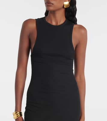 Robe longue Racer en coton mélangé | Wardrobe.NYC