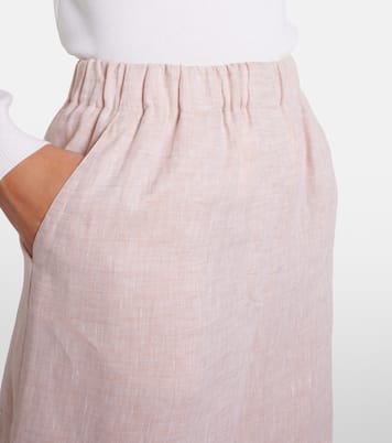 Weite Hose Valerio aus Leinen | Loro Piana