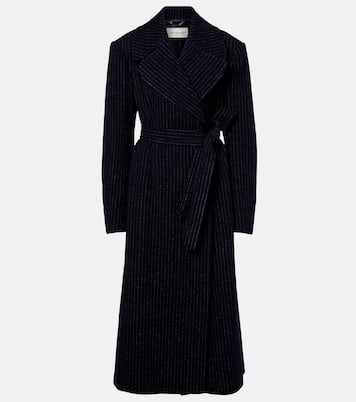 Manteau rayé en laine | Dries Van Noten