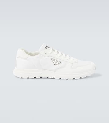 Sneakers mit Leder | Prada