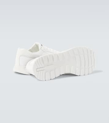 Sneakers mit Leder | Prada