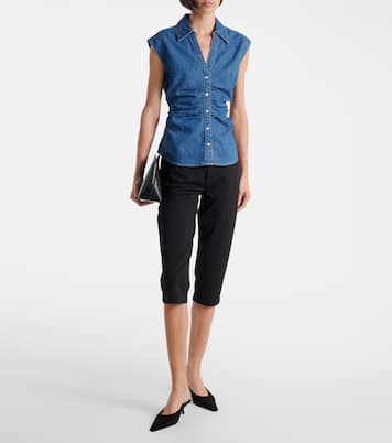 Sera denim top | Veronica Beard