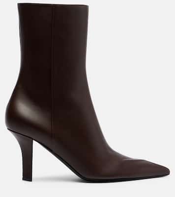 Christine 80 leather ankle boots | Amina Muaddi