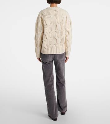 Cable-knit wool cardigan | Bottega Veneta