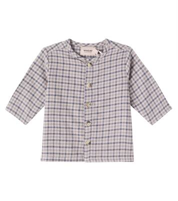 Baby Shelby checked shirt  | Wheat
