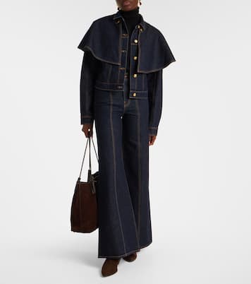 Agata披肩式牛仔夹克 | Ulla Johnson