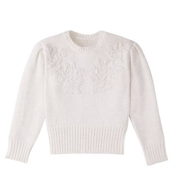 Gabri embroidered lamé sweater | C'era Una Volta