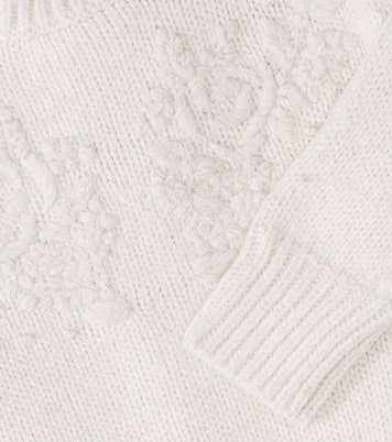 Gabri embroidered lamé sweater | C'era Una Volta