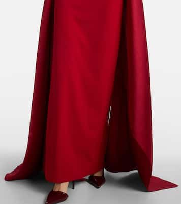 Olivia satin-trimmed gown | Solace London