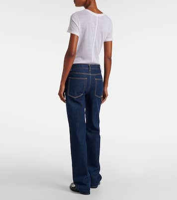 Carlyl mid-rise straight jeans | The Row