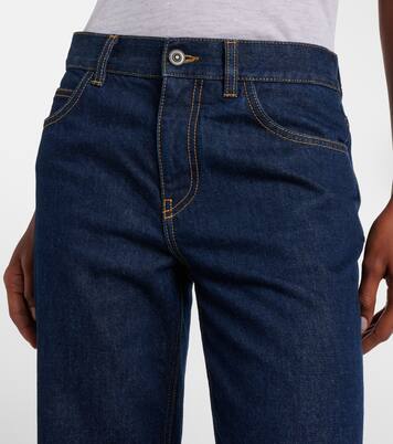 Carlyl mid-rise straight jeans | The Row