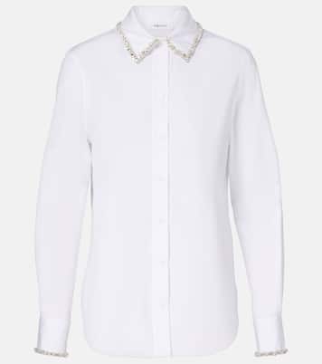 Embellished cotton poplin shirt | McQueen