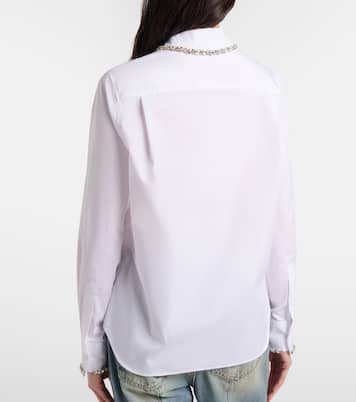 Embellished cotton poplin shirt | McQueen