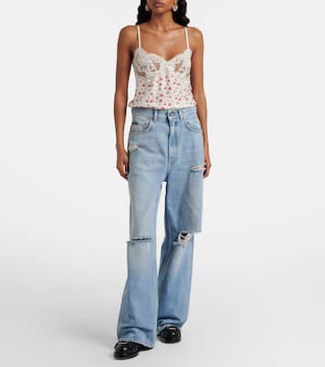 Distressed Wide-Leg Jeans | Dolce&Gabbana