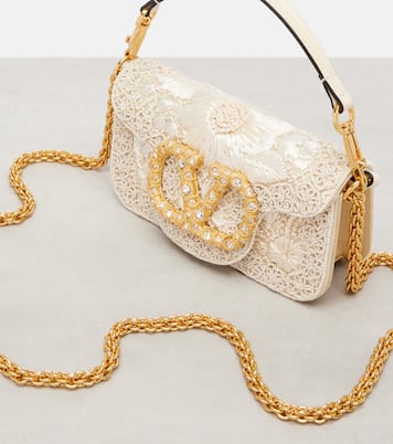 Verzierte Schultertasche Locò Small  | Valentino Garavani