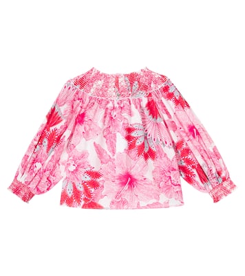 Ysee floral cotton blouse | Poupette St Barth Kids
