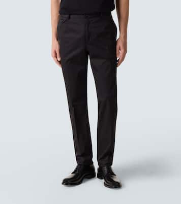 Cotton-blend slim pants | Dolce&Gabbana