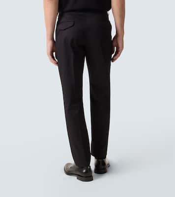 Cotton-blend slim pants | Dolce&Gabbana
