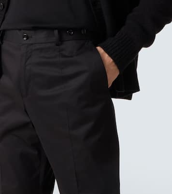 Cotton-blend slim pants | Dolce&Gabbana