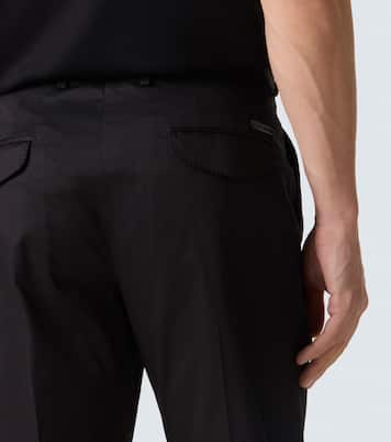 Cotton-blend slim pants | Dolce&Gabbana