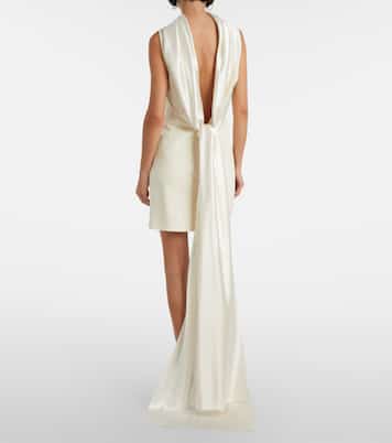 Bridal Mimi wool-blend minidress | Danielle Frankel