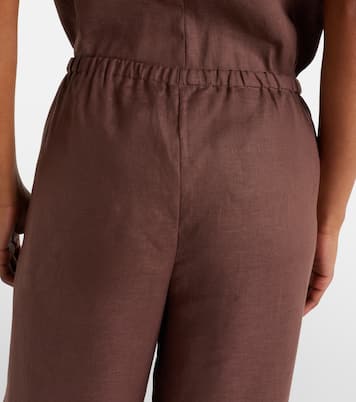 Weite Hose Austin aus Leinen | Asceno