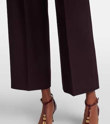 Weite High-Rise-Hose aus Schurwolle | Chloé