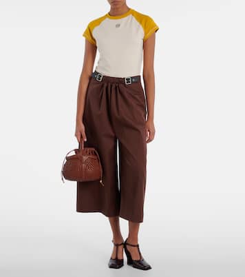 Diamond Round Mini leather basket bag | Loewe