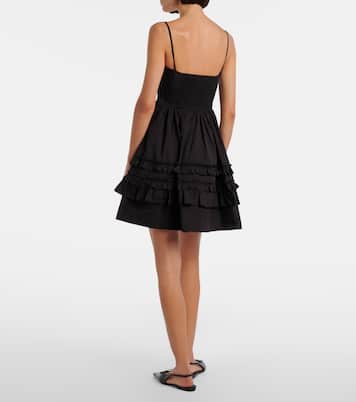 Minikleid aus einem Baumwollgemisch | Ganni