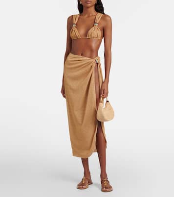 Lumière ring-detail beach cover-up | Oséree