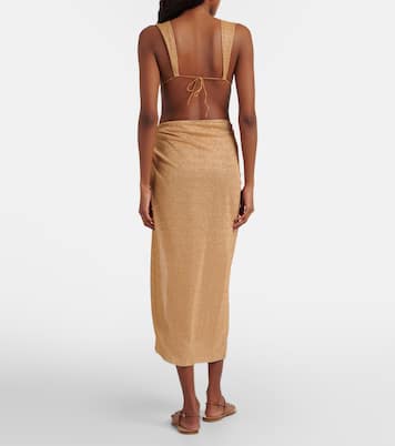 Lumière ring-detail beach cover-up | Oséree