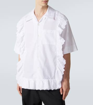 Ruffled cotton poplin shirt | Simone Rocha
