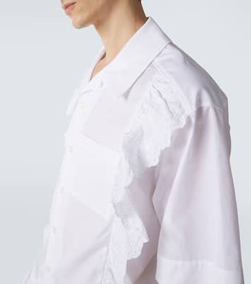 Ruffled cotton poplin shirt | Simone Rocha