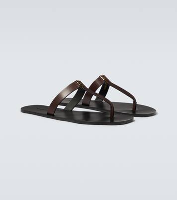 Sandali infradito Cassandre in pelle | Saint Laurent