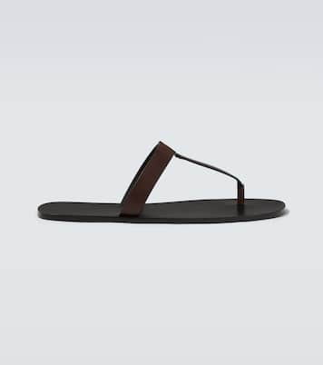 Sandali infradito Cassandre in pelle | Saint Laurent