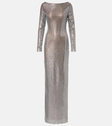 Abito lungo con cristalli | Self-Portrait