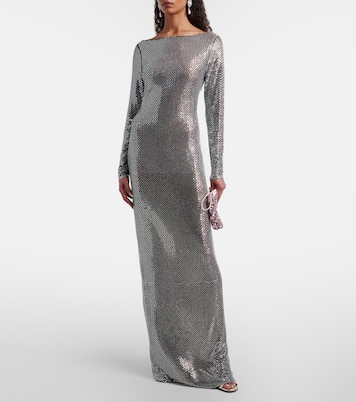 Abito lungo con cristalli | Self-Portrait